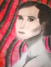 Portrait of a Woman Graphite and Pastels